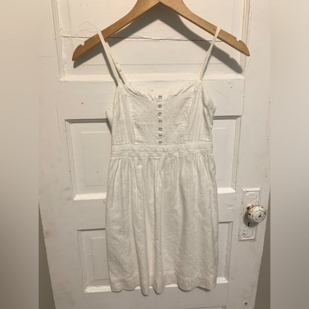 White Lace Mini Dress Y2K